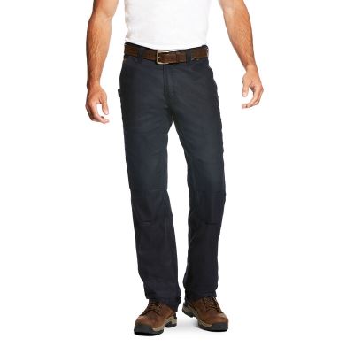 Ariat Work: Rebar M4 Low Rise Workhorse Canvas Boot Cut Pantalones Hombre - Azul Marino (DGSBC3542)